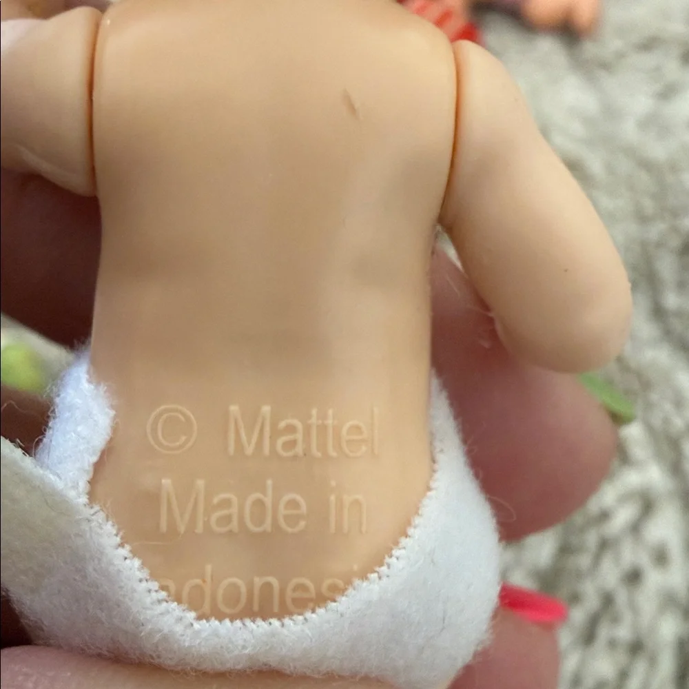 Lots of 7 GUC vintage miniature baby Mattel Barbie Galoob 80s 2000’s collection